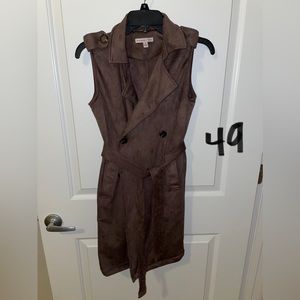 Marshall’s - brown suede blazer dress size S